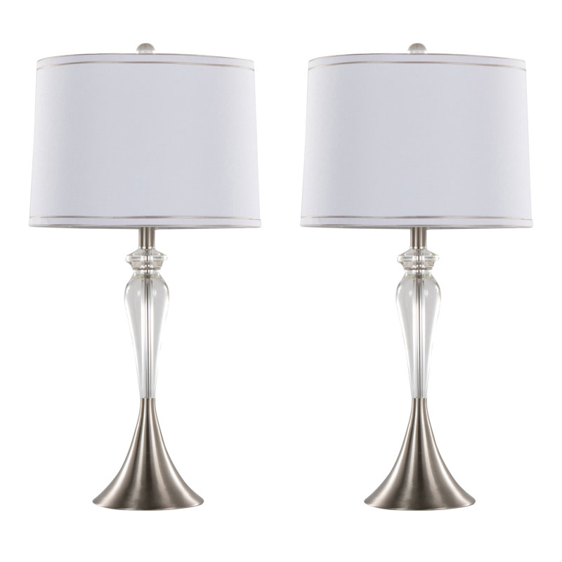 Kateryn 28" Crystal Table Lamp Set
