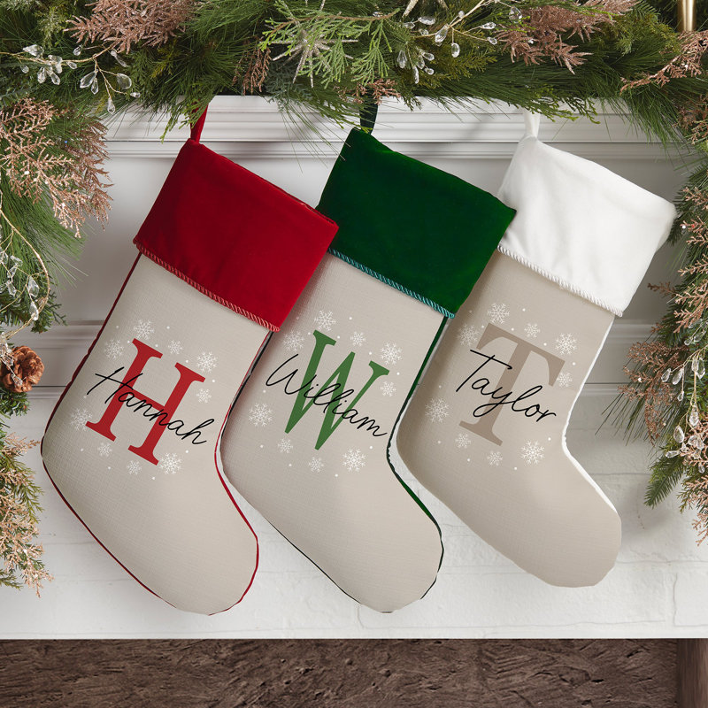 Chaussettes de Noël personnalisées Initially Christmas, Oui
