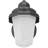 1-Light Outdoor Cast Aluminum Black Wall Mount Wall Sconce Wall Lantern with Frosted Glass-11801350