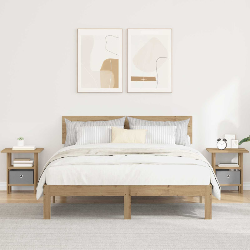 41cm W Manufactured Wood Bedside Table