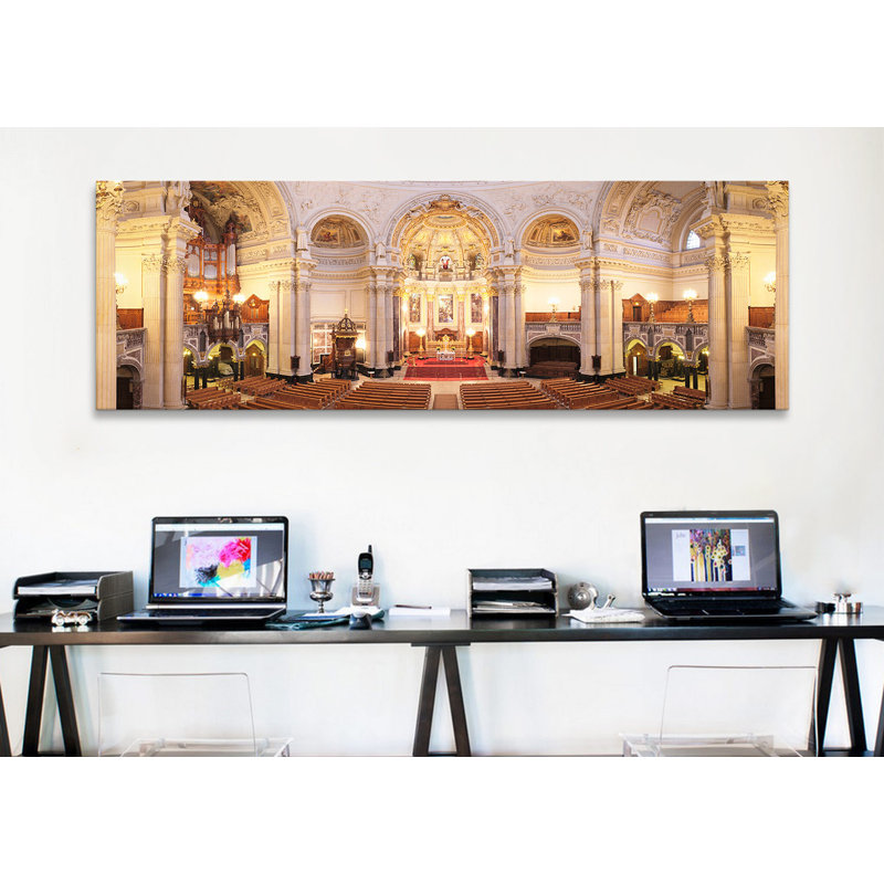 « berlin cathedral, berlin, allemagne », reproduction de photo sur toile, H 24 po x l 72 po x P 1,5 po, Toile tendue