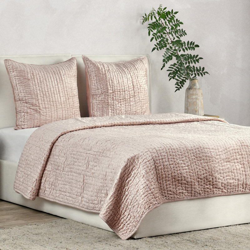 Lucio Polyester Sham, Euro, Bliss Pink