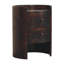 Table d'appoint ronde en velours moka