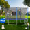 Tranpoline 14FT pour enfants avec filet de sécurité Tranpoline récréative pour adultes Approuvé par l'ASTM Tranpoline extérieure pour la cour arrière avec panier de basketball