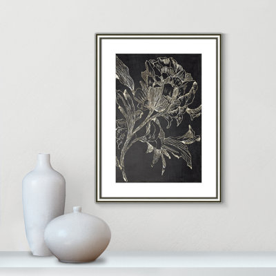«Clarendon Golden Flower Folklore I» par Asia Jensen, reproduction de cadre photo