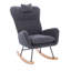 Chaise berçante rembourrée Teddy pour chambre à coucher (Teddy GREY DARK)-1442637778