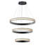 Lustre 43,75 "moderne en bronze urbain à 3 niveaux avec éclairage DEL 3CCT-193455476-193455477