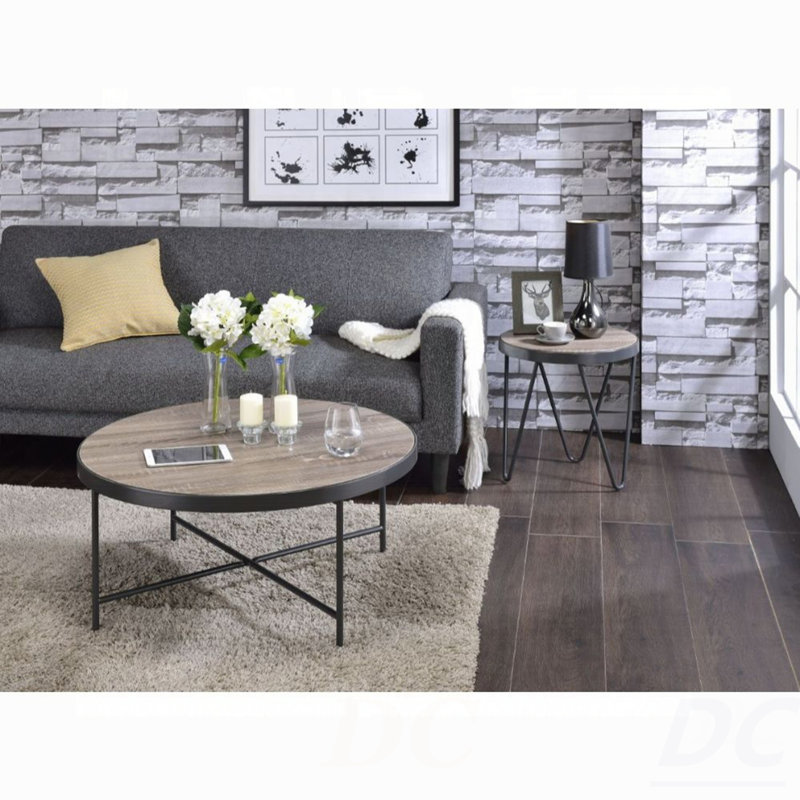 Table basse ronde de style industriel 1pc