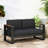 Aluminum Outdoor With Dark Cushions - Style Water- Cover And Horizontal Channel Tufting