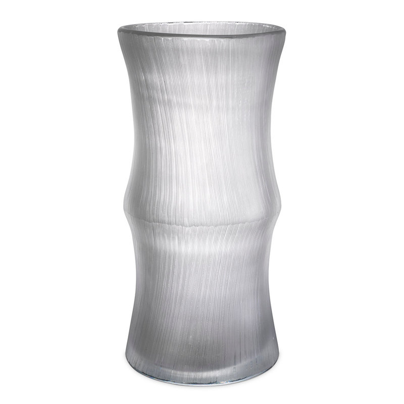 Thiara Handmade Glass Table Vase, Clear