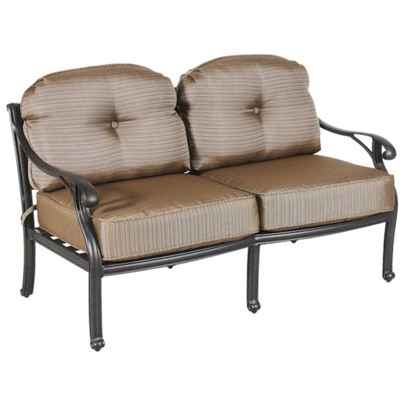 Nola 54'' Wide Straight Powder Coated Aluminum Loveseat with Cushions