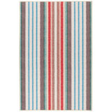 Ranch Stripe Multi Machine Washable Rug