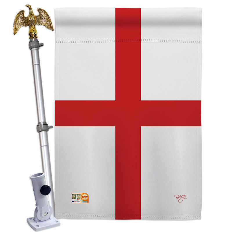 Double Sided 40'' H x 28'' W Polyester Flag Set