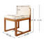2 chaises de patio - construction en bois massif, coussin beige, ajoute de l'élégance à l'espace (de 2) avec