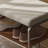 Italian style simple shoe storage bench