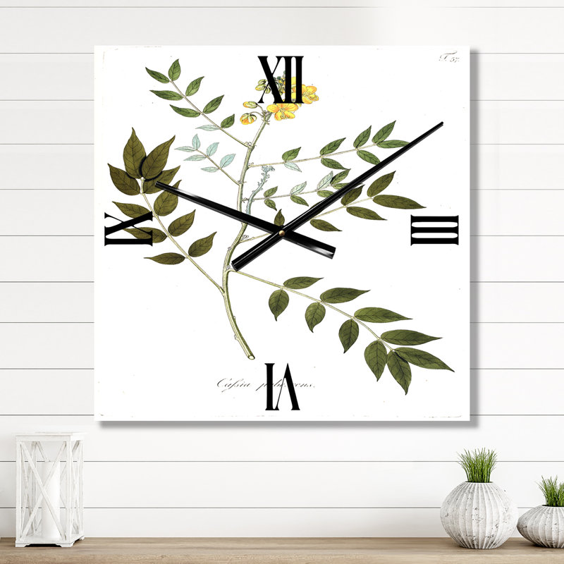 Vintage Botanicals XVIII - Horloge murale traditionnelle, Grand