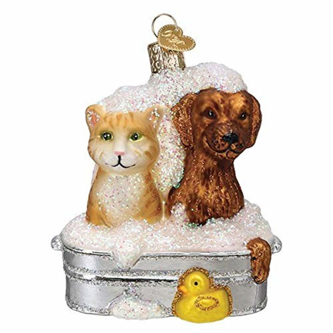2.75'' Handmade Glass Animals Hanging Figurine Ornament Old World Christmas