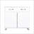 Two Door Side Table-White