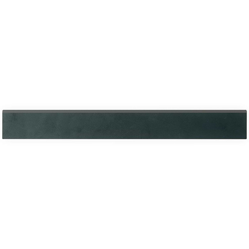 Clay 3X32 Matte Porcelain Bullnose, Karma Blue