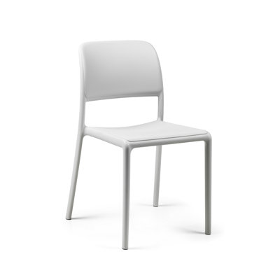 Achan Stackable Outdoor Patio Dining Side Chair with Cushion