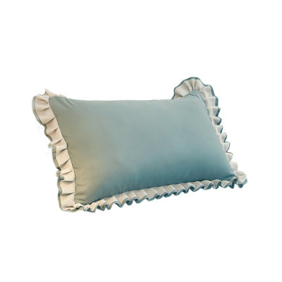 Polyester pillowcase French Pillowcase Ruffle Designs Soft Brushed Fabric Suitable For Bedroom Envelope Closure Pillowcase
