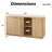63" W 4-door Wood Storage File Cabinet Credenza-969239964