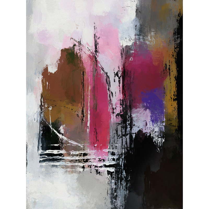 Abstract Composition 1055 Print by Angel Estevez, 32" H x 24" W , Wrapped Canvas