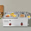 Friteuse commerciale de 6 L avec plaque chauffante