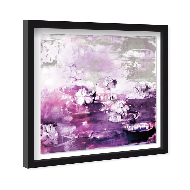 Oliver Gal Michaela Nessim - Through the Lilac Sunrise Floral & Botanical - Luxury Shadowbox Framed Wall Art
