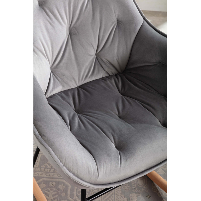 Fauteuil à bascule 32,68 W, Gris