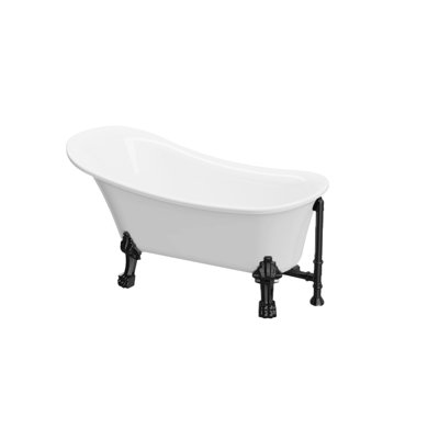 59'' x 28'' Freestanding Soaking Acrylic Bathtub