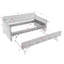 Lit de jour simple rembourré avec couchette escamotable simple et conception de chargement USB-1799328355