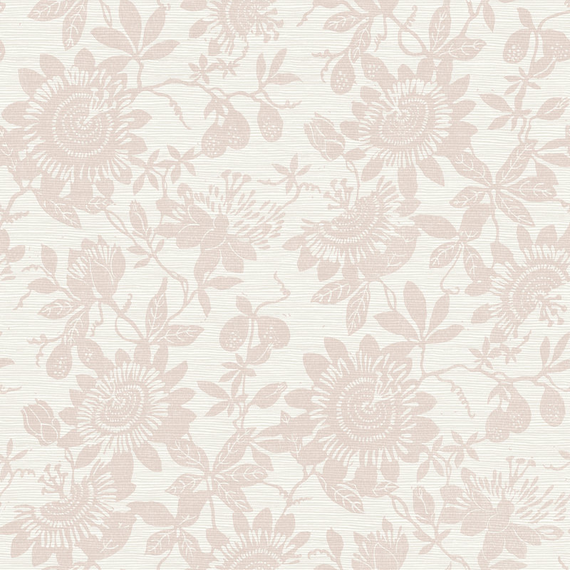 Floral Metallic Wallpaper Double Roll, Purple