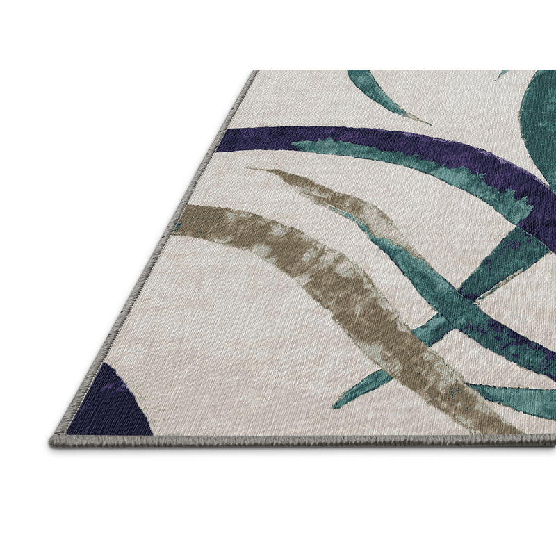 Machine Washable Gray Area Rug, Rectangle 8' x 12'
