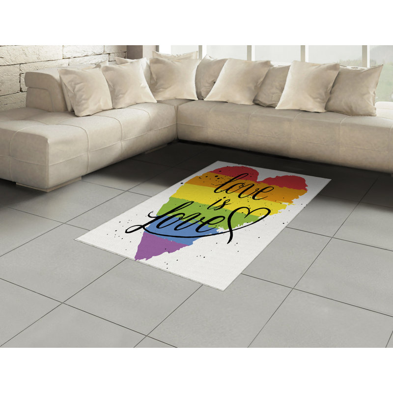 Tapis décoratif Pride, Rectangle— 4 pi x 5 pi 8 po