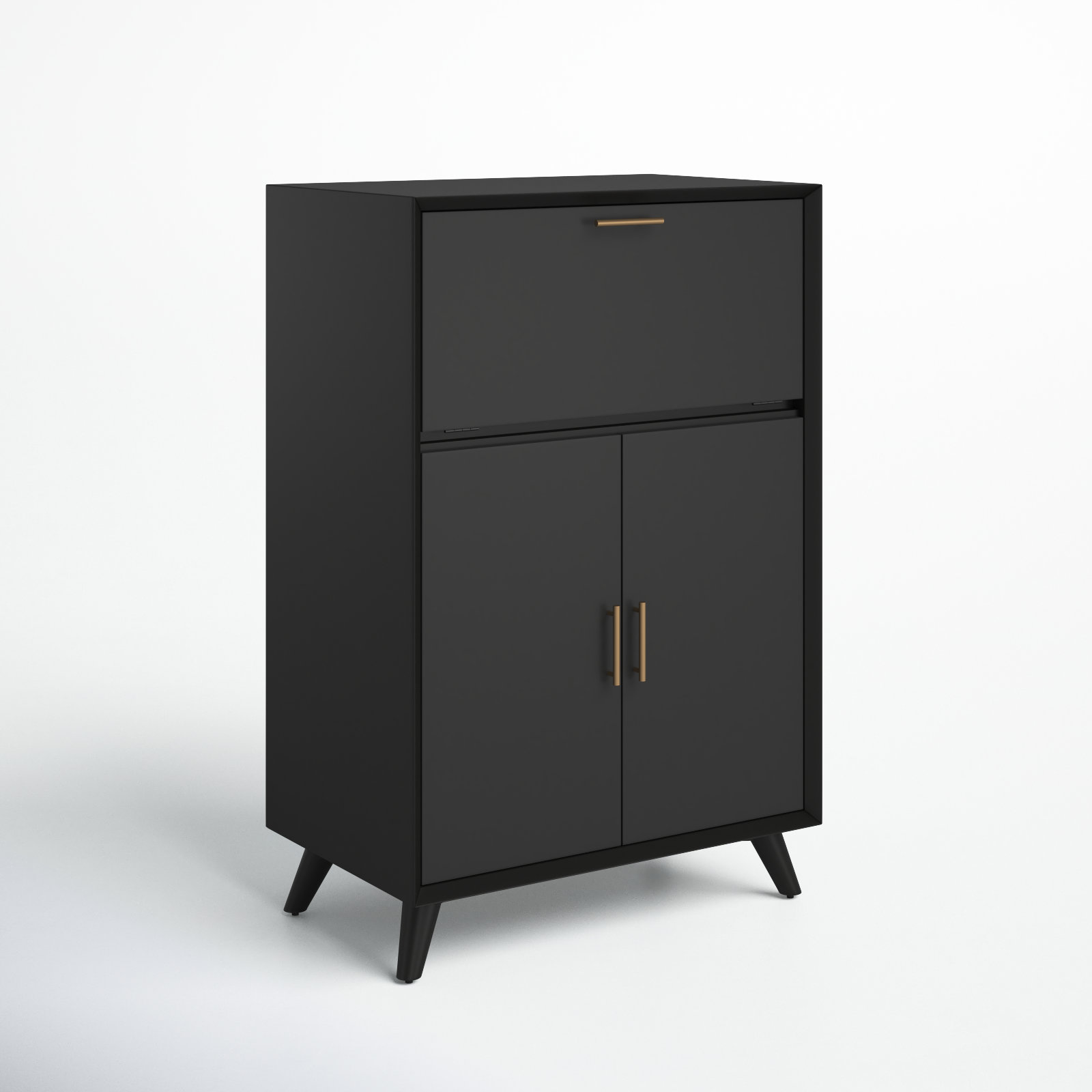 Williams 32 " L Bar Cabinet, Black