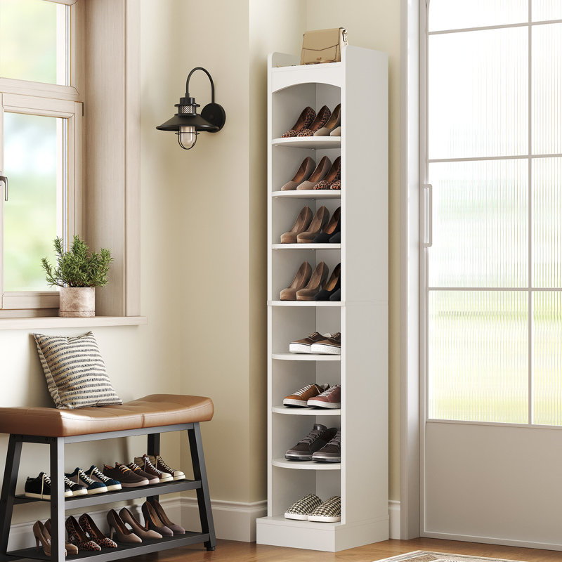 9-tier Shoe Storage Cabinet Shoe Cabinet with Removable Open Shelves