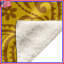 Couvertures brun et jaune à motif cachemire-130098730