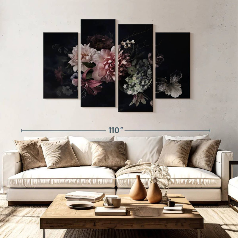 Harnek Delicate Flower Arrangement, 54'' H x 84'' W