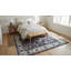 Tapis mauve en laine noué à la main à motif floral traditionnel traditionnel et traditionnel-1128776533