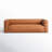 Piazza Full Grain Italian Leather 95'' Sofa