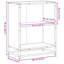 Borough Wharf Bookcase Engineered Wood-810684071-810684126