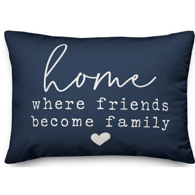  Housse et insert de coussin rectangulaire d'extérieur Home Home Friends Friends