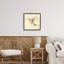 Cadre flottant rétro avec croquis de colibri, design par Petal Prints Design-463685359-463685358