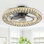 Ventilateur de plafond en cristal 22 "à intensité variable Hudman