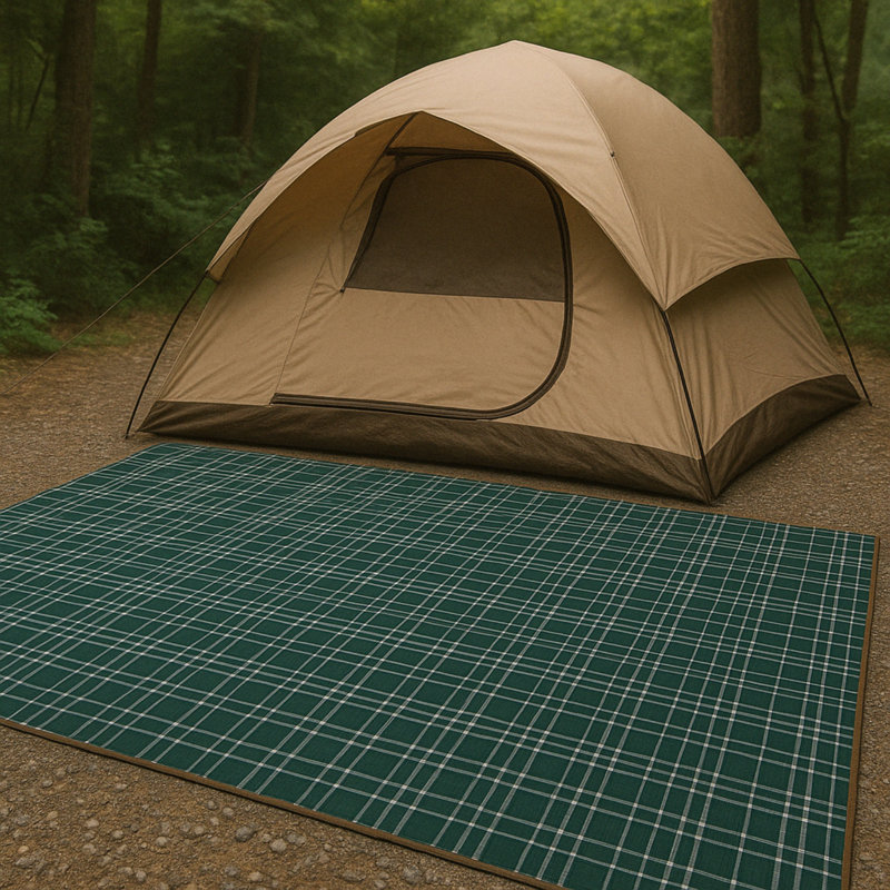 Couverture de camping en acrylique 60 po x 90 po Hurley Olive Combo Design