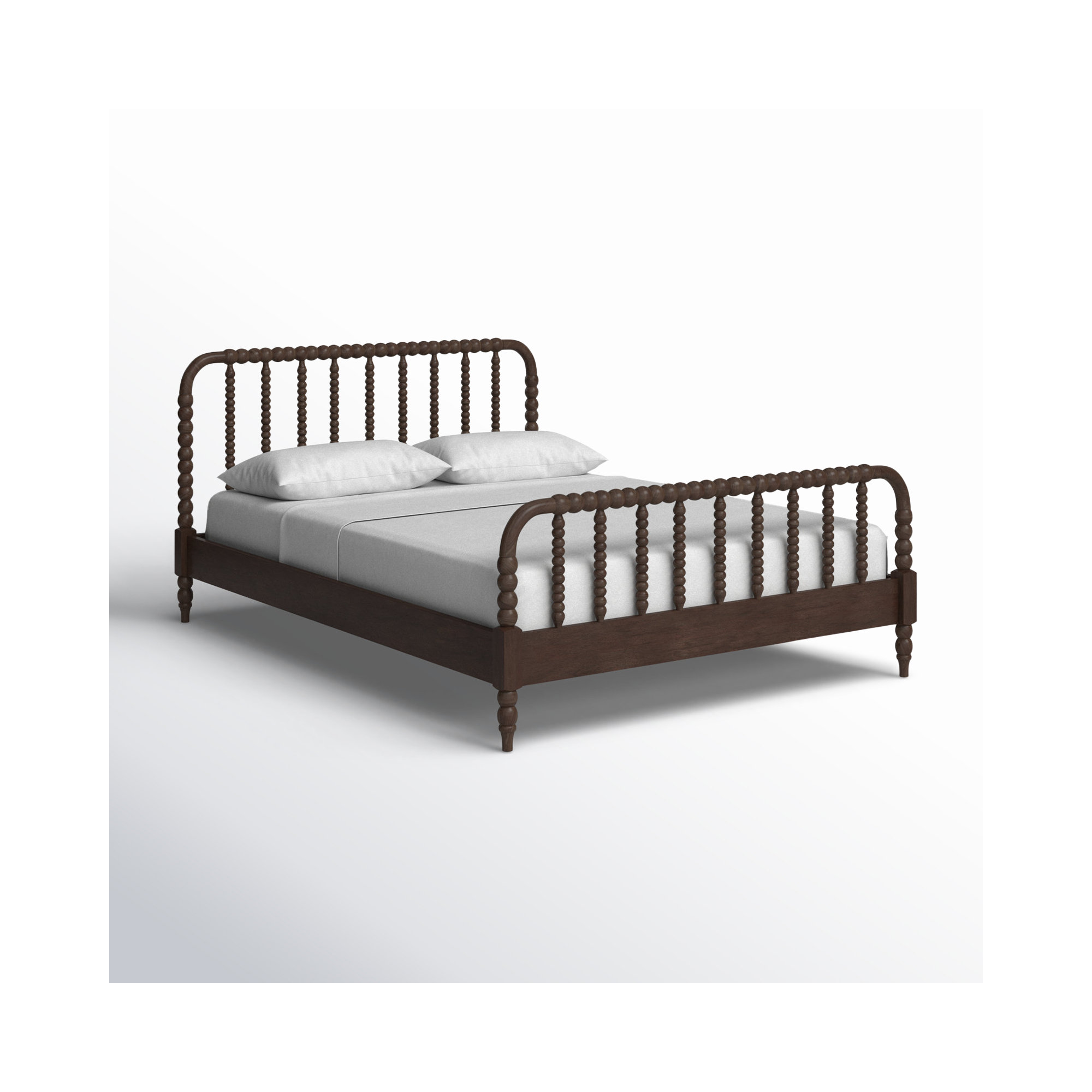 Benbrook Wood Spindle Bed, Queen, Antique Coffee