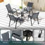 Five-Piece Steel Patio Set, with Glass-Top Table-116112582