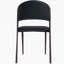 Ensemble de 2 chaises Ojani rembourrées en cuir avec pieds en fer et dossier ouvert-1254749728