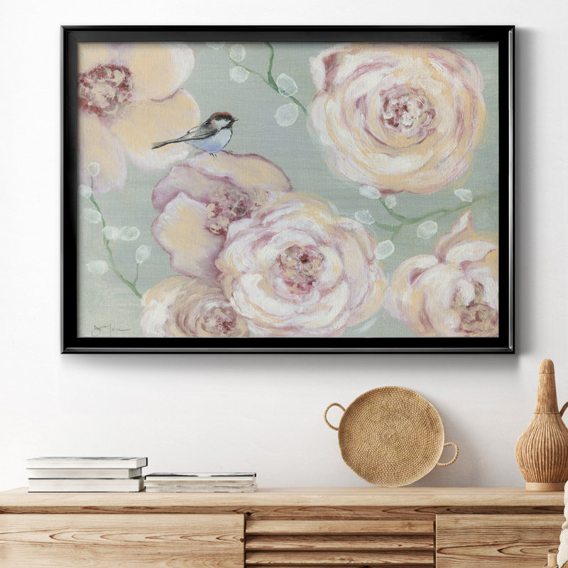 «Blush Melody», reproduction d'art encadrée, Black Framed Canvas, H 22,5 po x l 30,5 po x P 1,5 po